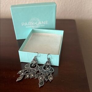 Park Lane Intricate Silver Chandelier Earrings
